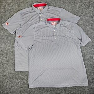 Chick Fil A Team Style Polo Shirt Men's XL Striped Performance Oobe Uniform Work